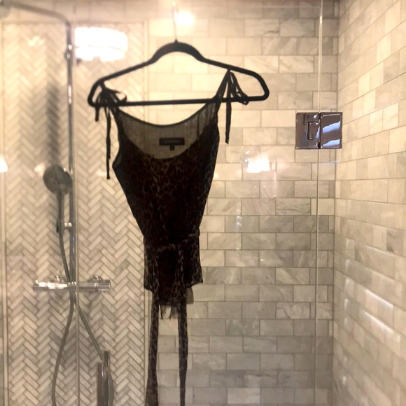 Arthur Mendoza tank blouse with tie - Picture 1 of 5